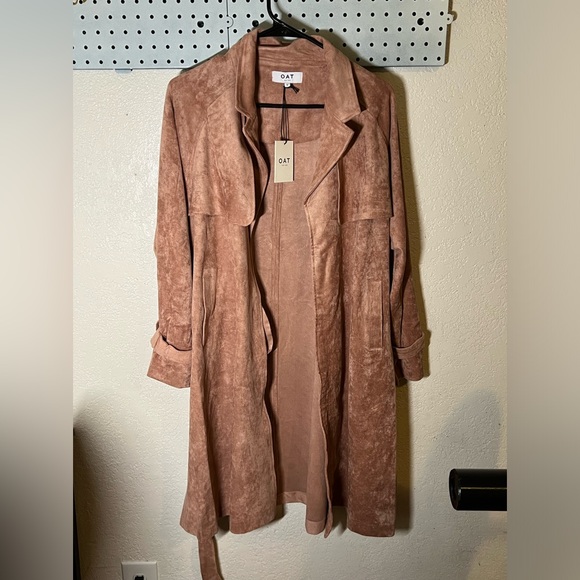 OAT New York suede trench coat - Picture 2 of 9